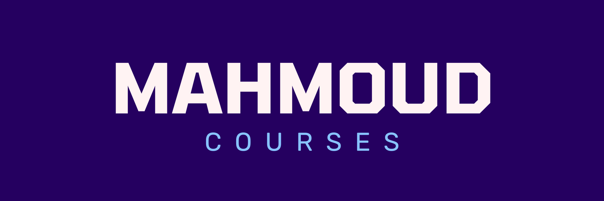 mahmoud courses